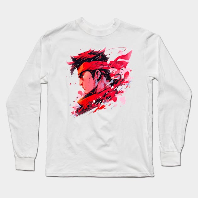 ryu Long Sleeve T-Shirt by piratesnow